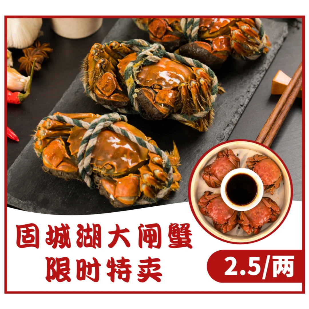 【鲜活】精品全母蟹2.5两/6只