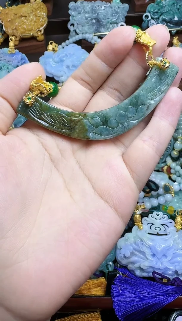 【闪购商品】翡翠颈饰未镶嵌国风复古