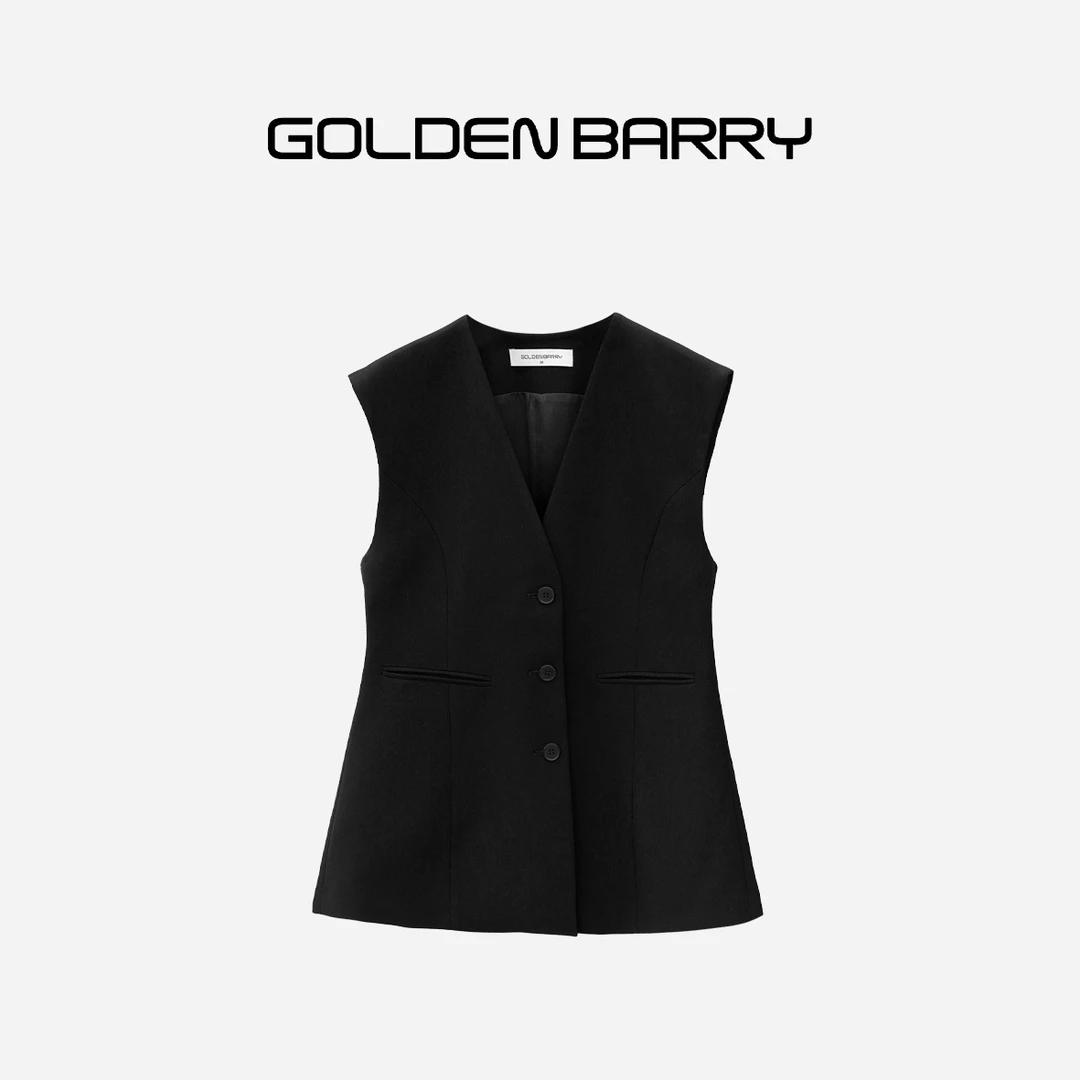 GOLDENBARRY|123121赫本风花苞马甲