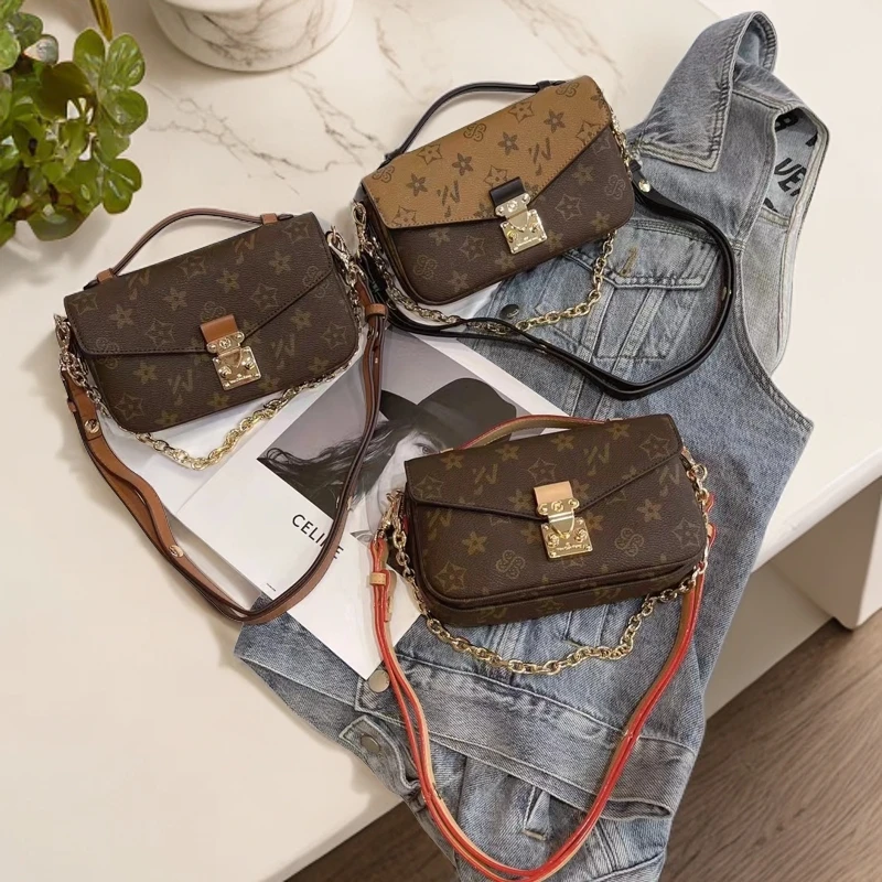 JV/优草坊2025秋季新款小号邮差包轻奢时尚经典百搭潮流单肩斜挎