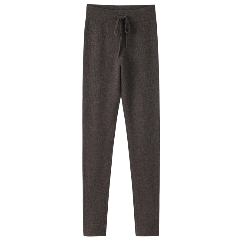 羊绒裤纯色女士修身打底纯羊绒保暖外穿裤产自鄂尔多斯市