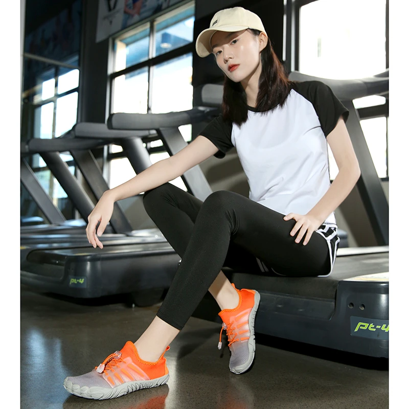 室内健身鞋跑步防滑跳绳鞋减震软底健身房鞋透气运动鞋瑜伽跳操鞋