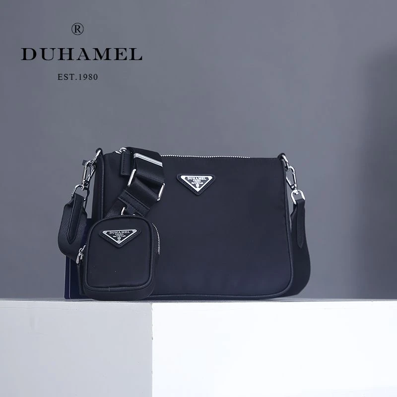 新款男士百搭单肩包斜挎包牛津布大容量邮差包帆布休闲包时尚潮流