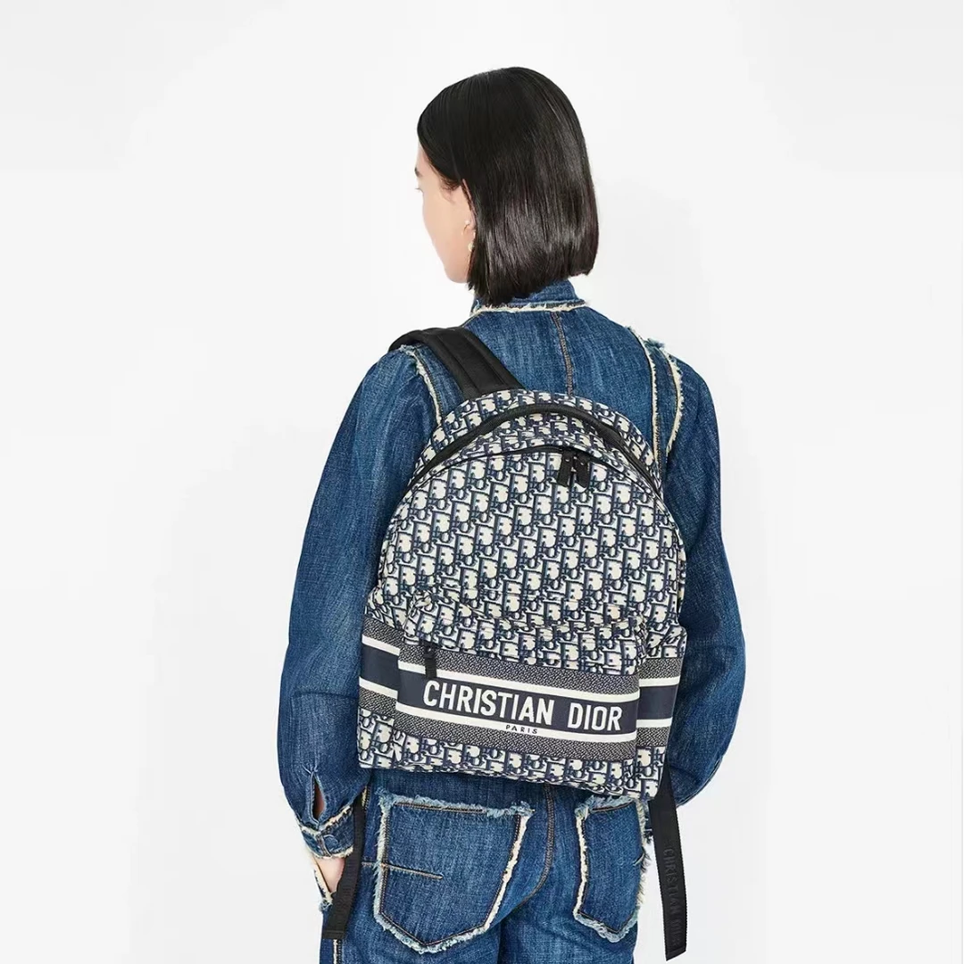 全新未使用 DIOR/迪奥 MochilaDiorTravel女士休闲百搭双肩背百搭