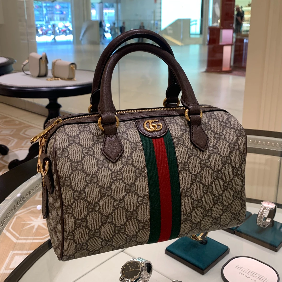 全新未使用 GUCCI/古驰 gucci ophidia小号波士顿经典女士肩包