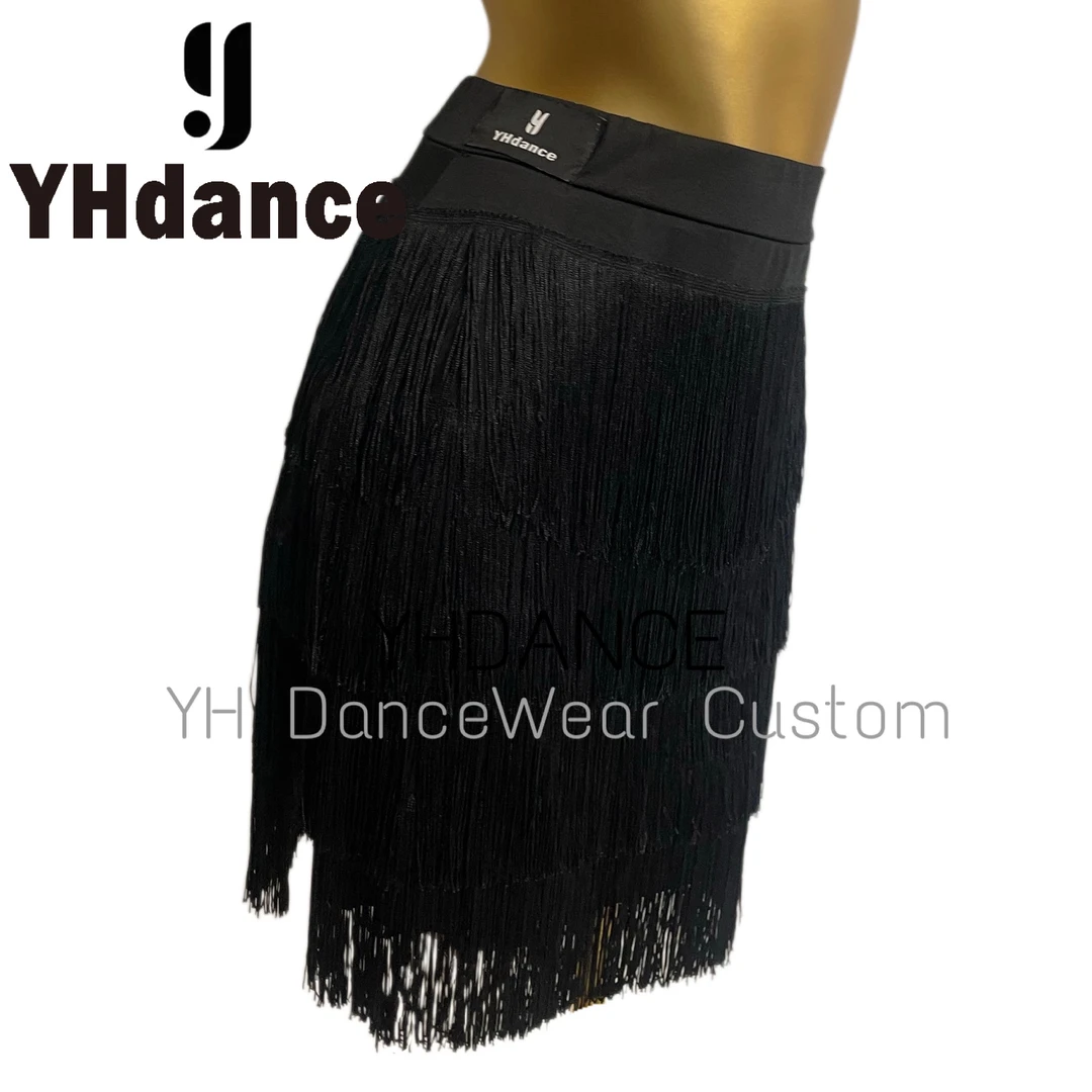 YHDANCE拉丁舞开叉流苏裙151