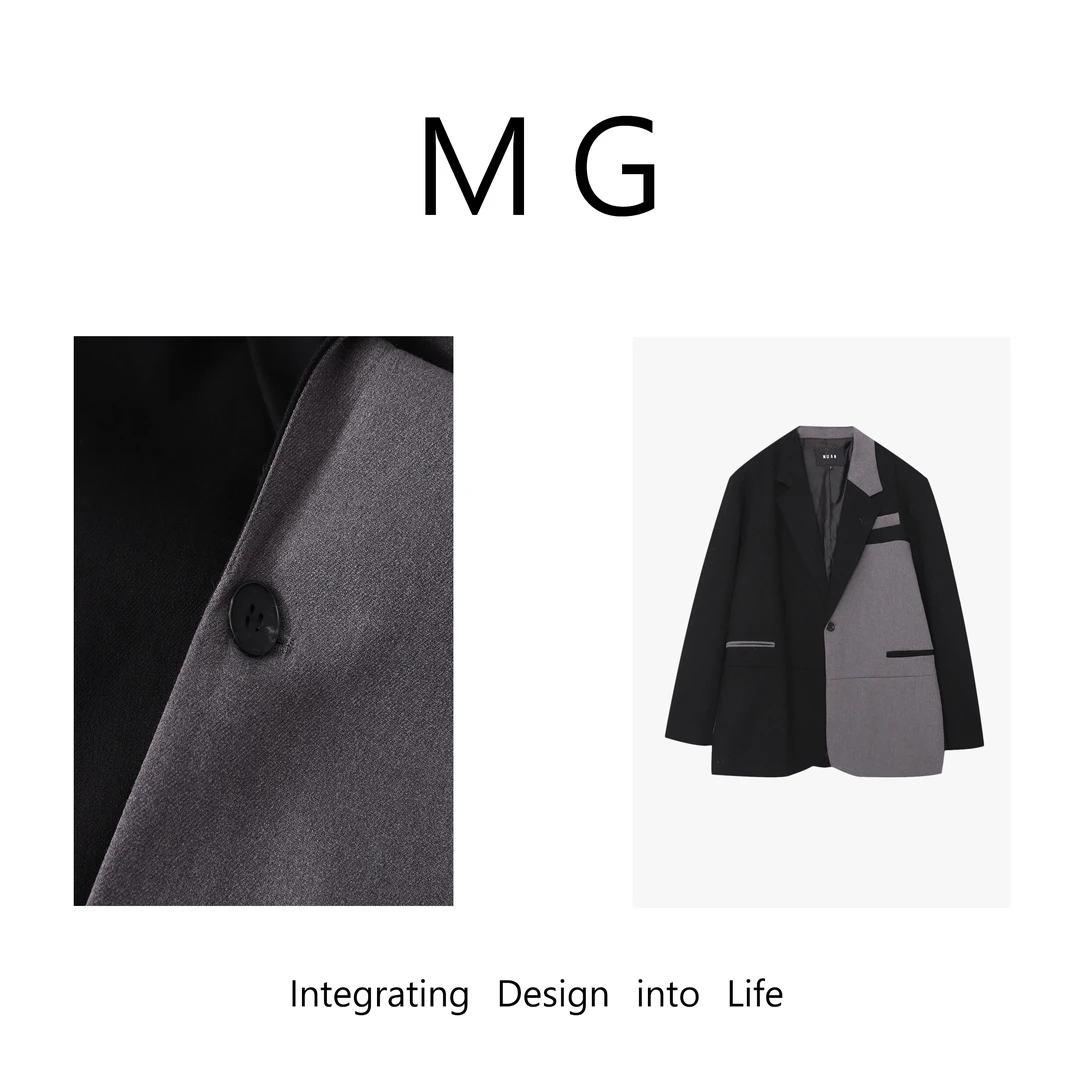 木岸【碰撞西装】“英伦系列”定制撞色西装外套长袖女DS-9801