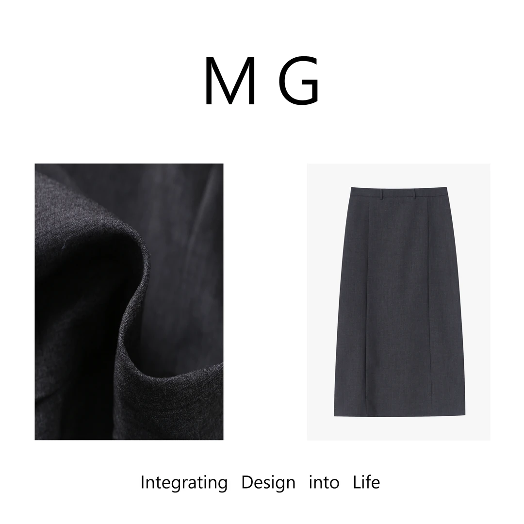 【通勤西装裙】MUAN定制通勤高级休闲西装半身裙女YJ-23195