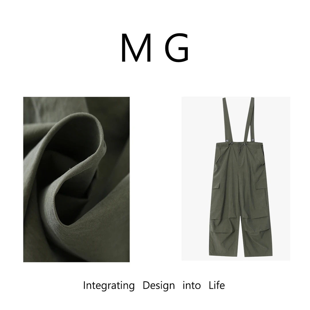 【博主背带裤】MUAN定制INS博主风背带裤工装长裤女DG3-8826