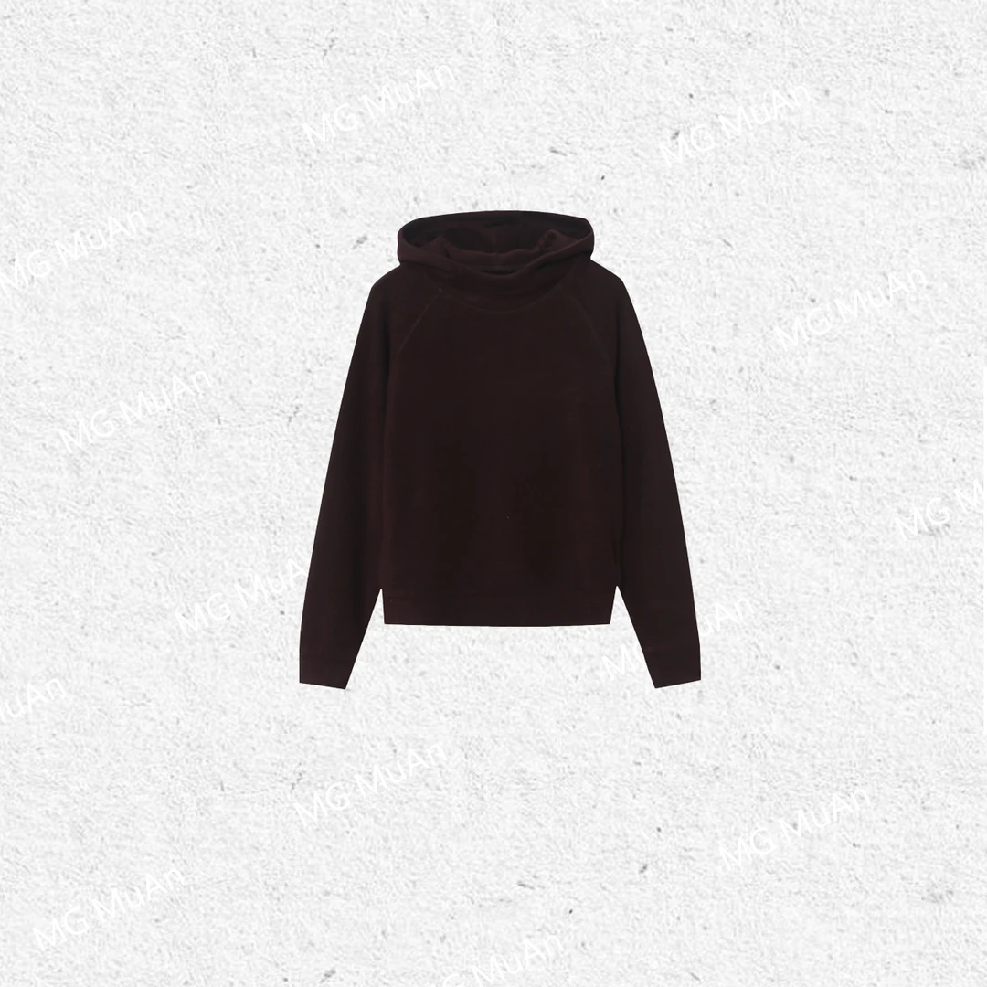 【连帽基础卫衣】“周末系列”定制简约德绒连帽卫衣上衣女YJ-23172