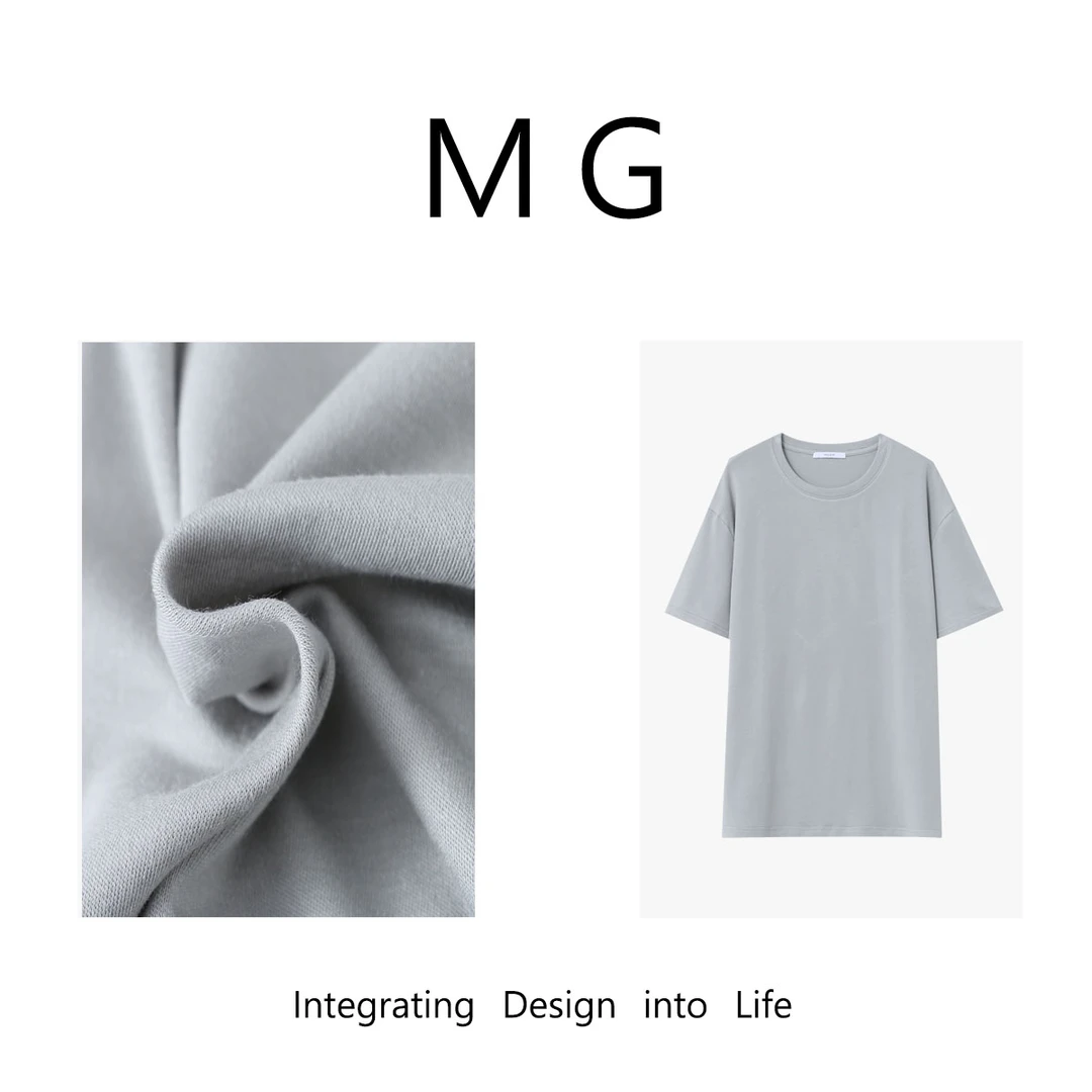 木岸【艾草T】MUAN定制再生植物纤维防菌纯色短袖T恤上衣女DG-403短