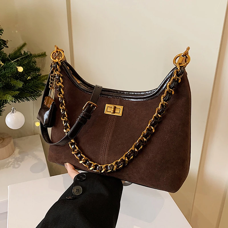 磨砂高级质感小包包女2024秋冬新款单肩腋下包时尚洋气复古斜挎包