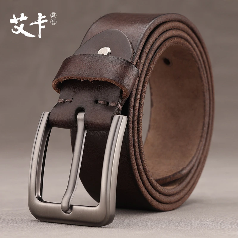 皮带男士头层牛皮真皮针扣腰带裤带男潮流纯韩版牛皮时尚款男新款