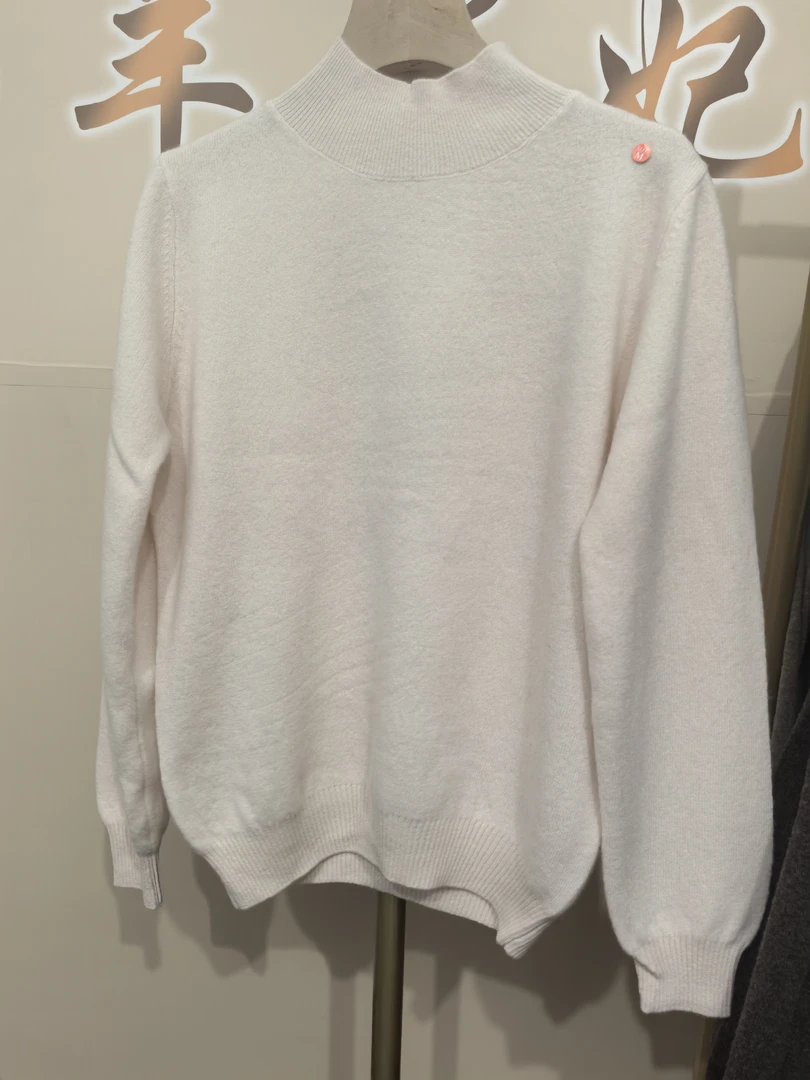 清仓半高领不退换纯羊毛打底衫毛衣针织衫直播间单品长款百搭