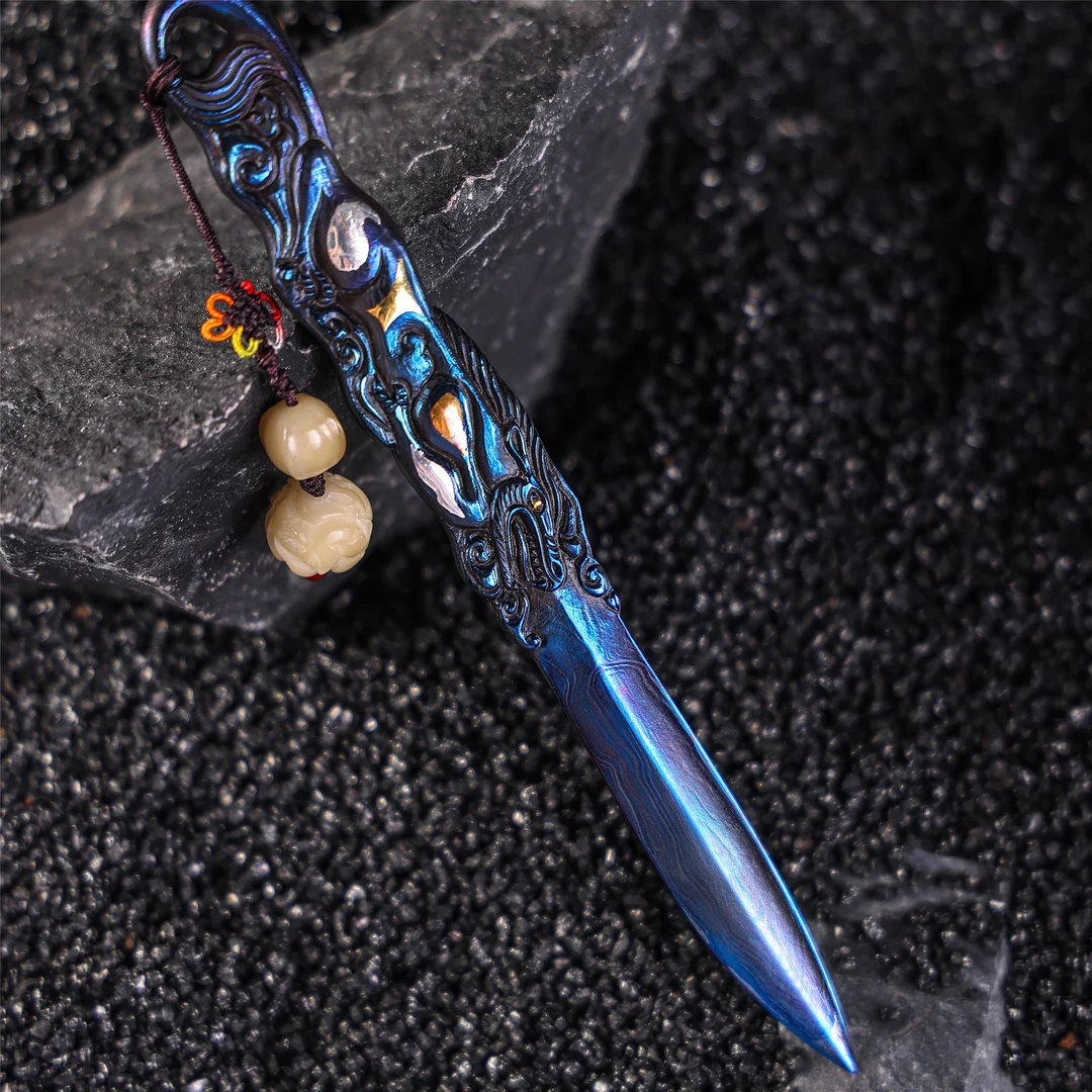 07《御兵》天铁茶刀.江龙制（未开刃）