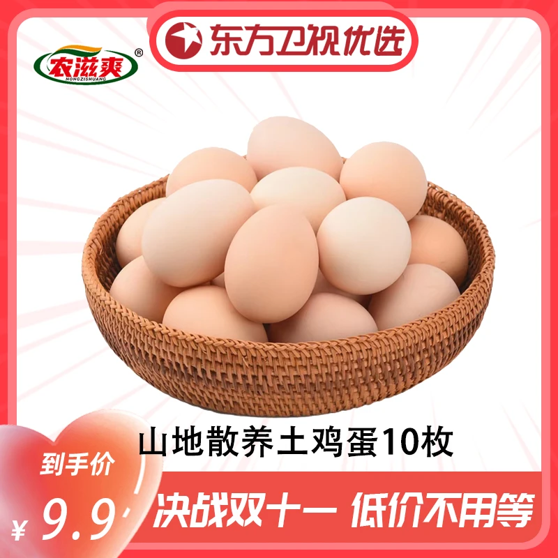 【东方卫视优选】河南农家散养谷物土鸡蛋初生蛋10枚