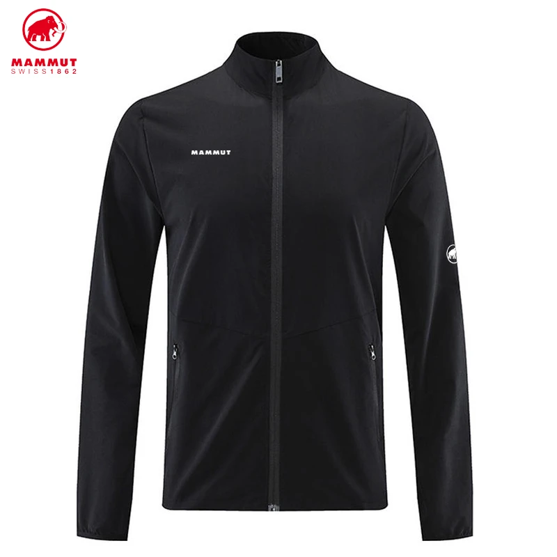 Mammut/猛犸象男士春秋季户外透气登山休闲立领运动速干外套男