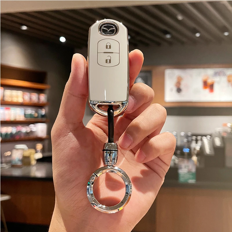 适用马自达3昂克赛拉车钥匙套cx-4 cx-5阿特兹cx-30ev cx-8包壳扣