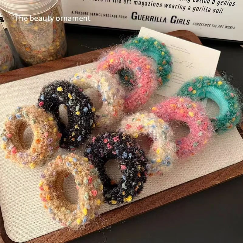 甜美可爱小香风发圈ins头饰简约高弹力毛巾圈发绳高马尾头绳发饰