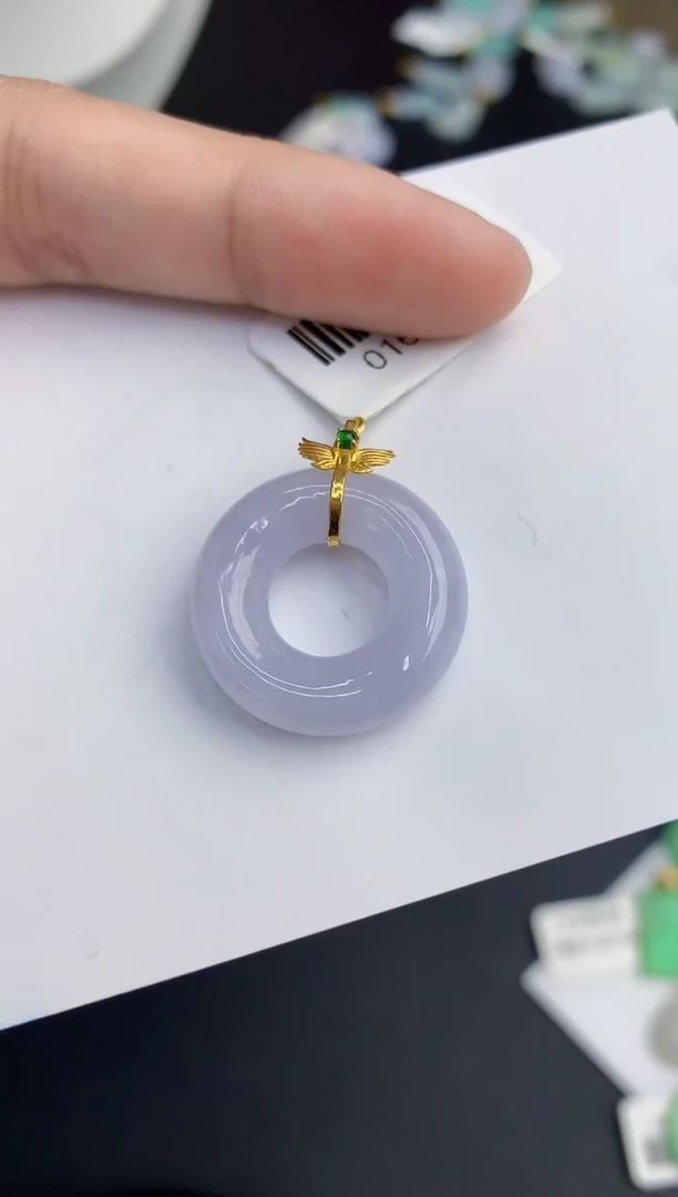 【闪购商品】翡翠颈饰18K金镶嵌0000000000