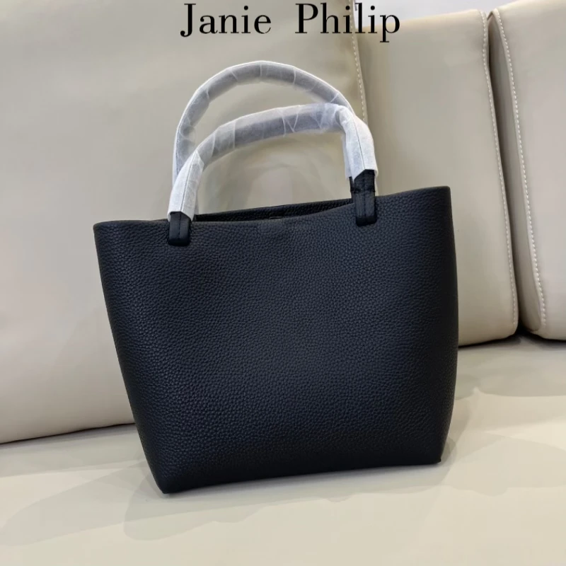janie Philip 静静力推 肉家 头层牛皮 单肩手提斜挎 女士托特包