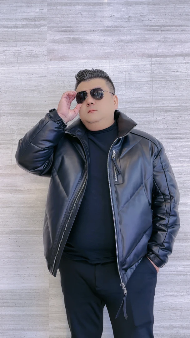 【PIDUSHIJIA】胖子加大码绵羊皮鹅绒休闲保暖外套 23521