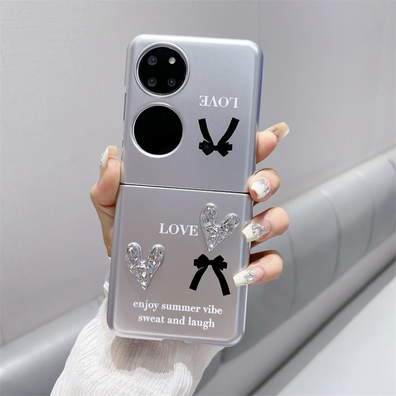 立体小熊适用华为pocket 2折叠手机壳小众创意p50 pocket个性手链