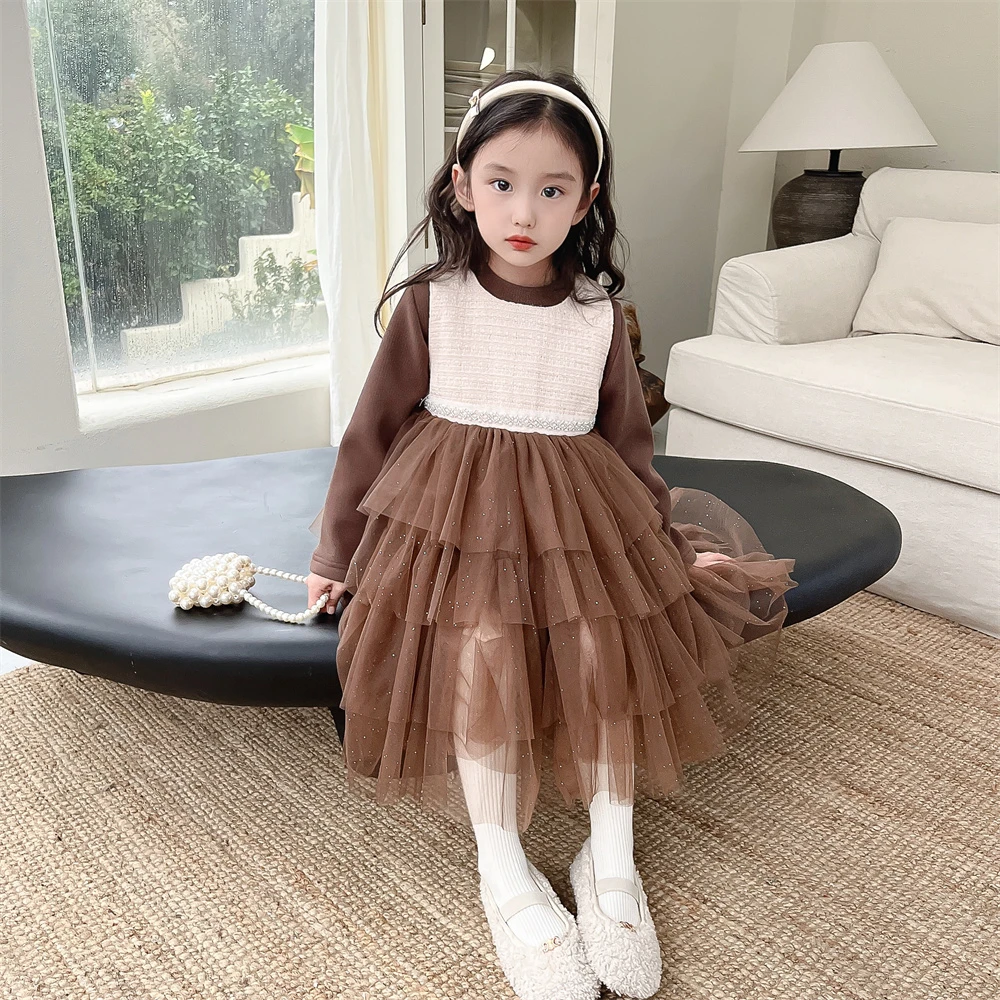 【小香风】青小橙kids秋冬女童格子背心裤加绒加厚2件套装洋气时尚