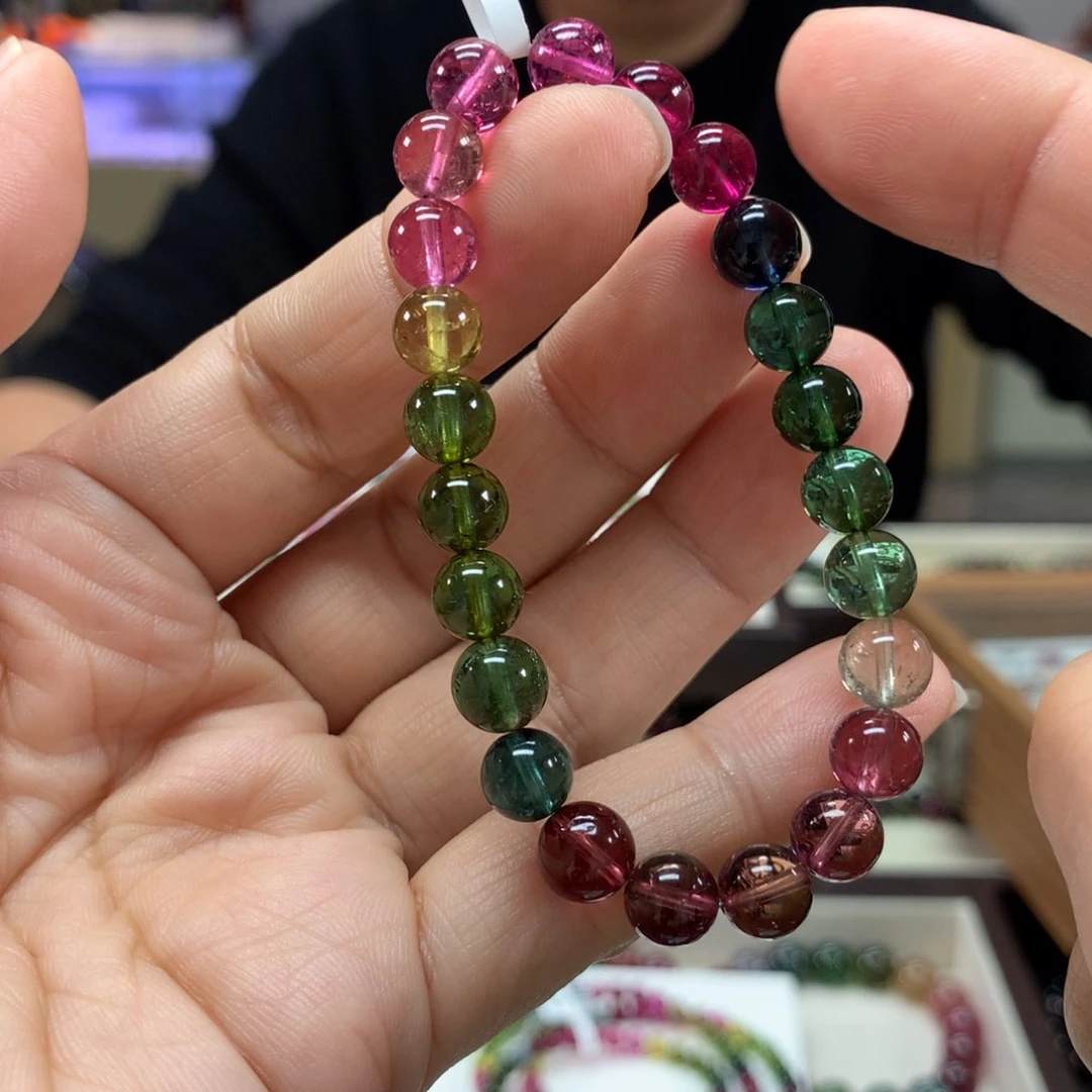 碧玺手链未镶嵌7.7毫米左右