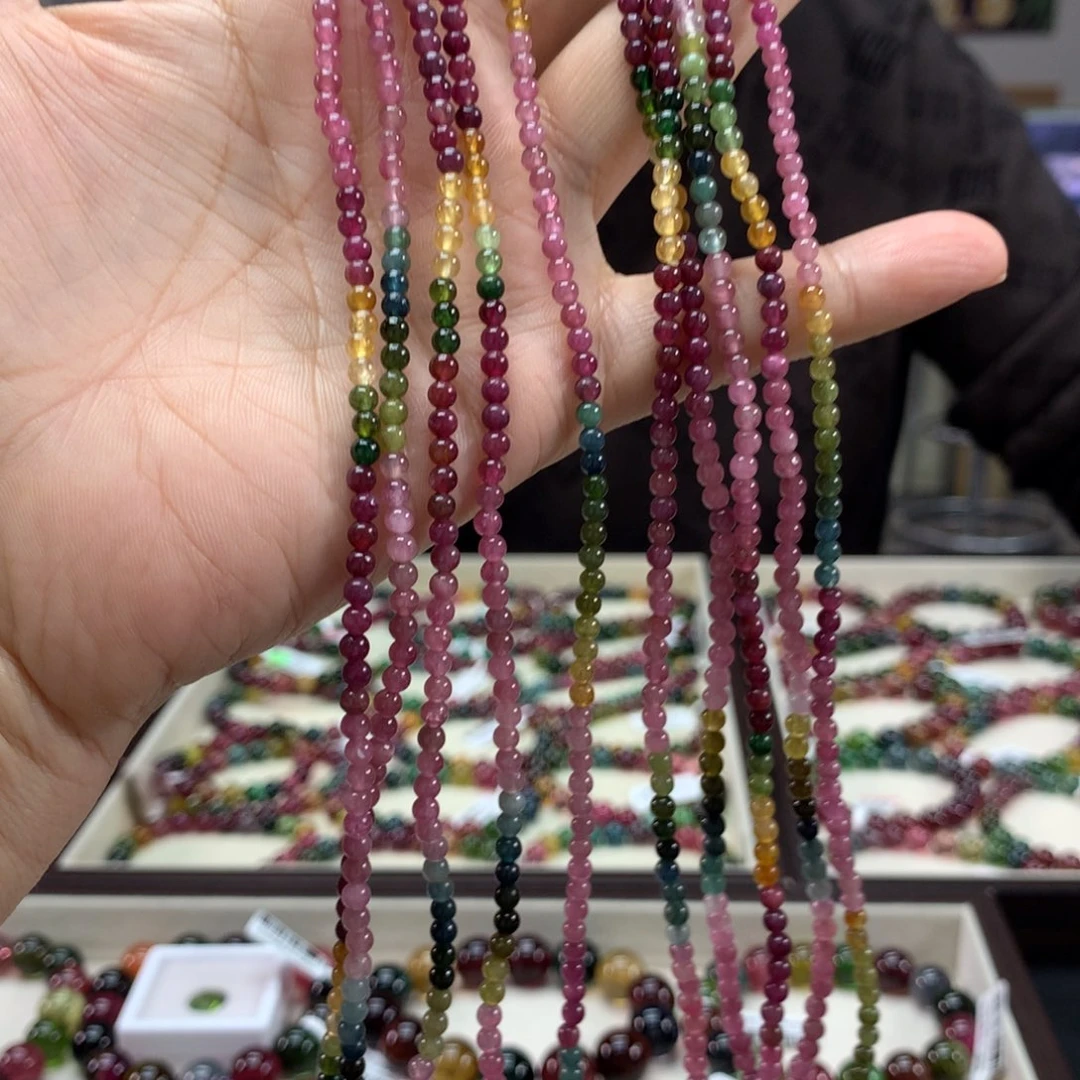 碧玺手串未镶嵌多样性发其一条3.6毫米左右