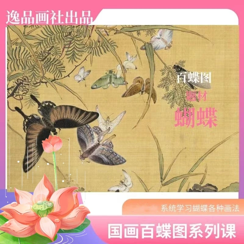 国画百蝶图专题课