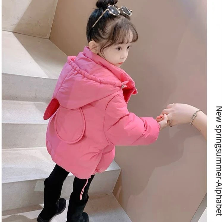 女童棉服冬装2023韩版新款小女孩洋气冬季加厚棉衣外套儿童棉袄潮