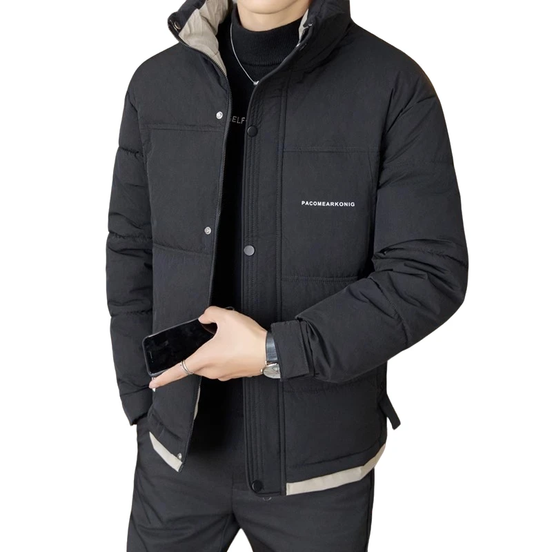 冬装新款加棉加厚棉衣男士短款潮流立领工装夹克棉服加厚保暖外套