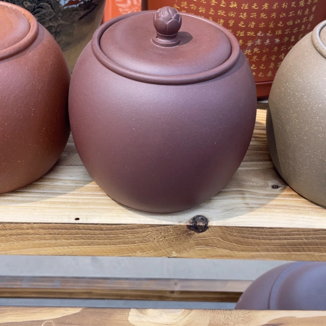 紫砂茶叶罐贝***斯一斤罐子