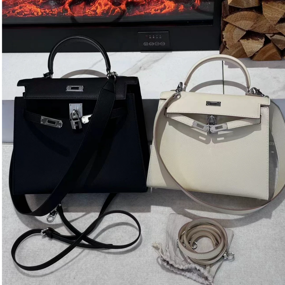 BB03依美丁时尚高定气质荔枝纹手提斜挎包