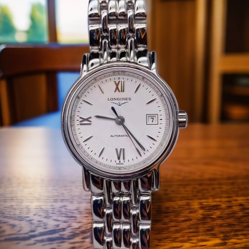 99新 Longines/浪琴 仁智/瑰丽女表/25表径/机械/经典白盘全套