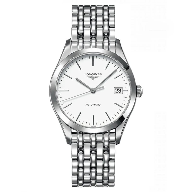 99新 Longines/浪琴 单表雅致男36表径/条刻/L4.798.4密底机械
