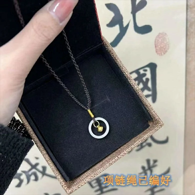 手工DIY菩提戒指项链指环铃铛材料包手工情侣创意礼物送男女友礼