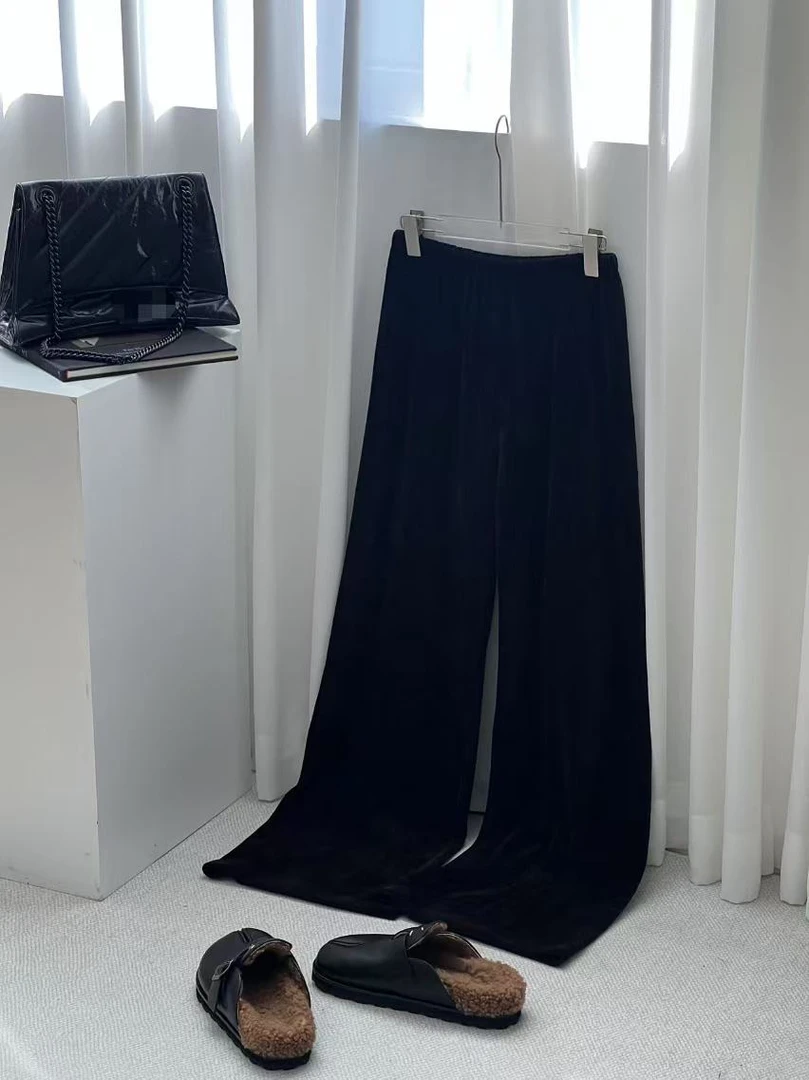 Momoshero【黑遛弯奶芙裤灯芯绒】垂垂荡荡的温暖万人爱超柔长裤