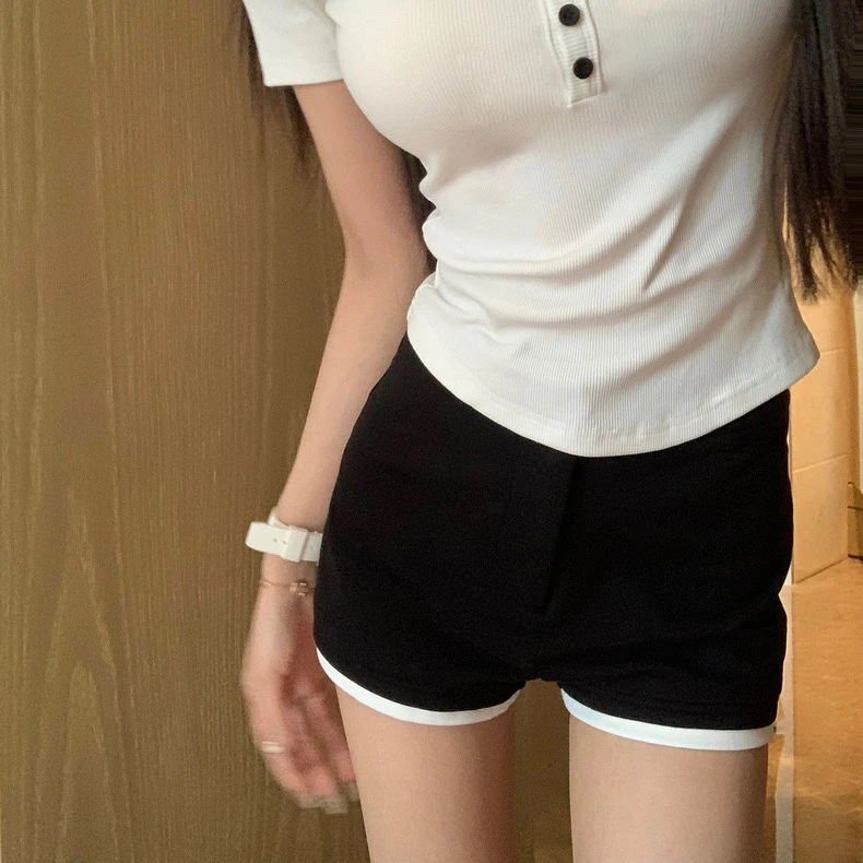 DS【日推idol裤】甜辣参半!新疆细绒棉修身拉比例感合体高腰短裤