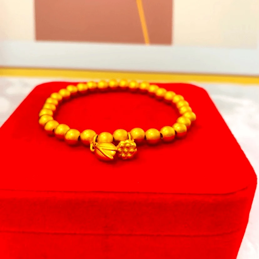 铜合金手链 两世欢手串6mm弹力绳