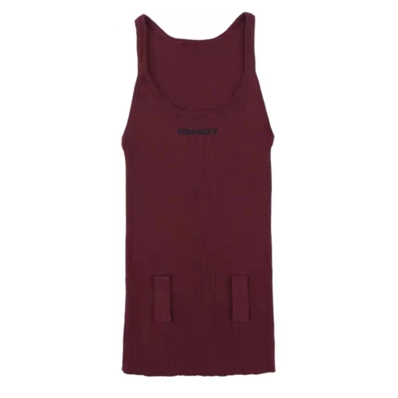 YOUWEI有尾   设计师品牌24秋冬新款深V钉扣毛织背心女士时尚气质