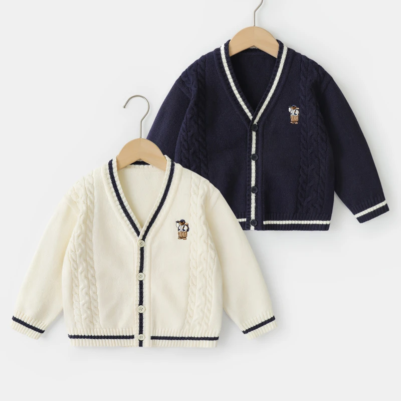 【秋款上新】男童针织开衫毛衣外套春装春秋款小童上衣春季潮U14838