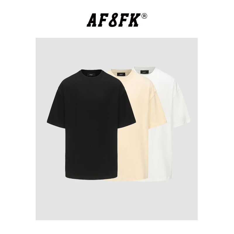 AF8FK【奶茶】重磅高克重廓形tee