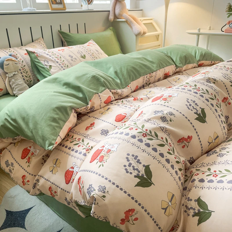 学生宿舍被套单件单人被单150x200X23双人加厚磨毛被罩非全棉纯棉