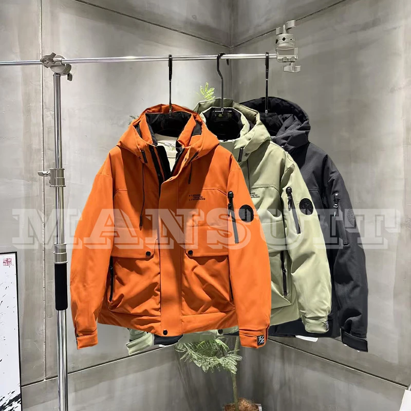 预996-2039 冬季滑雪保暖男士百搭时尚休闲潮流帅气短款棉外套