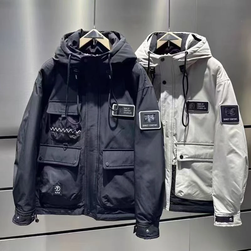 959-95815羽 冬季滑雪保暖锁温男士百搭时尚潮流帅气短款修身外套