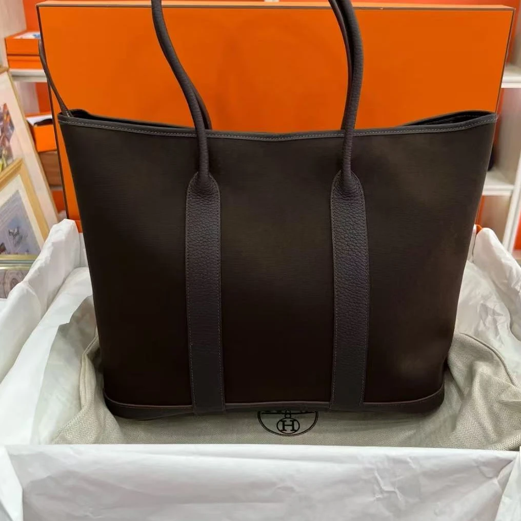95新 Hermes/爱马仕 安洁利田哥花园手提包/Z1025114