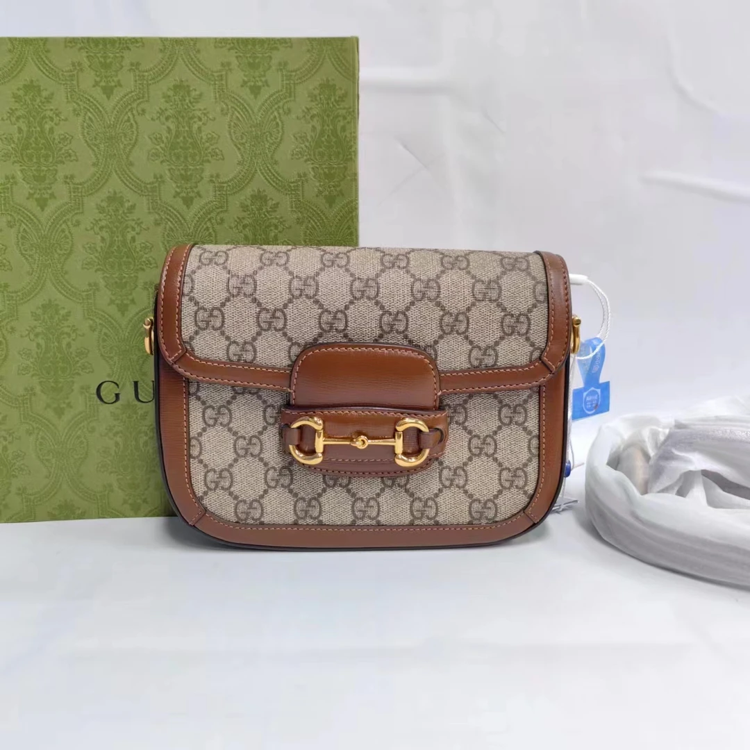 全新未使用 GUCCI/古驰 安洁利田哥1955单肩包/qx