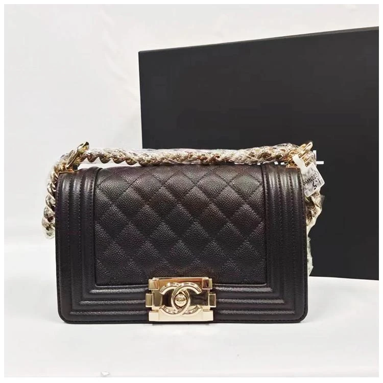 99新 Chanel/香奈儿 安洁利田哥leboy链条包/BK0133512